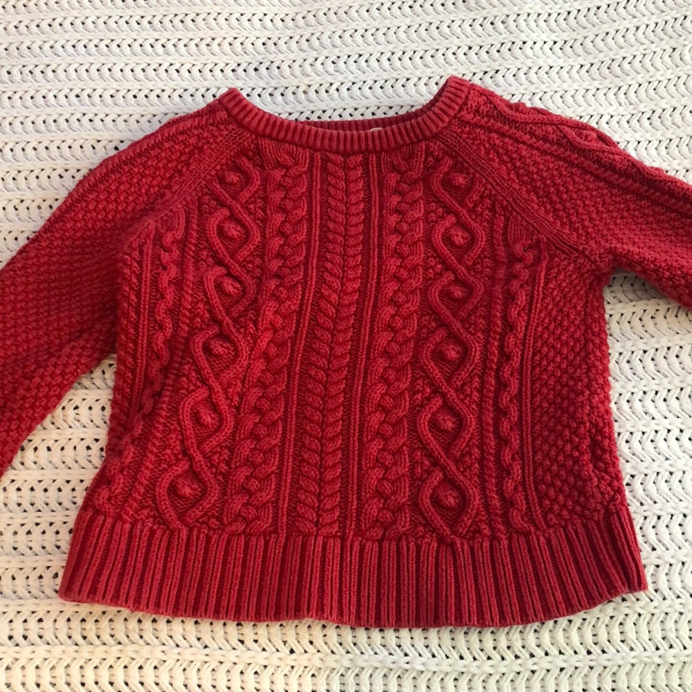 Girls red sweater